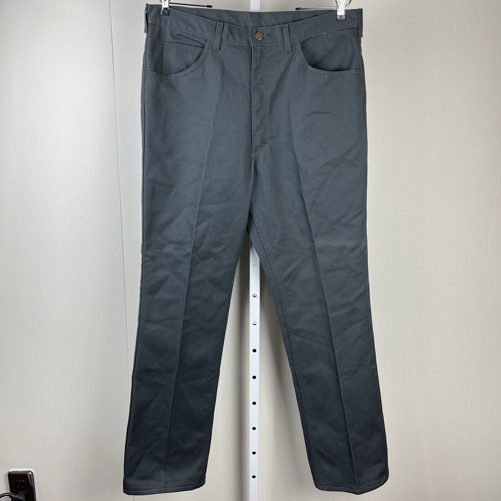 Vintage Osh‎ Kosh B'Gosh Denim Jeans Charcoal Gray USA Workwear Mens 36x33